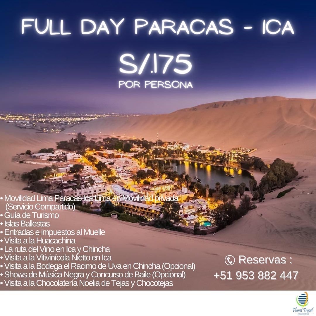 tour full day paracas ica huacachina